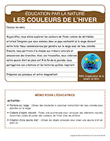 lettre thematique-Activites par la nature-Les couleurs de lhiver