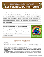 lettre thematique-Activites par la nature-Les sciences du printemps