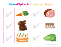 liste d’épicerie de Jeannot lapin-1