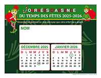 liste des absences-Temps des Fêtes-2025-1 enfant