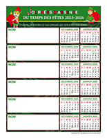 liste des absences-Temps des Fêtes-2025-6 enfants