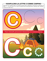 manipulons la lettre-C comme camping