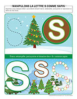 manipulons la lettre-S comme Sapin