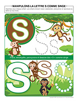 manipulons la lettre-S comme singe