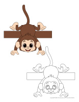 marionnettes à doigts-Singes