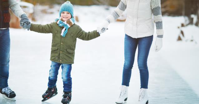Aller patiner avec les enfants