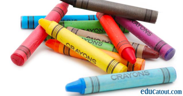Des crayons recyclés, recette de matériel éducatif.