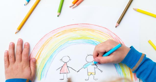 La peinture, activités pour enfants de 0 à 18 mois.