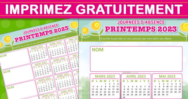 Listes des absences-été 2023