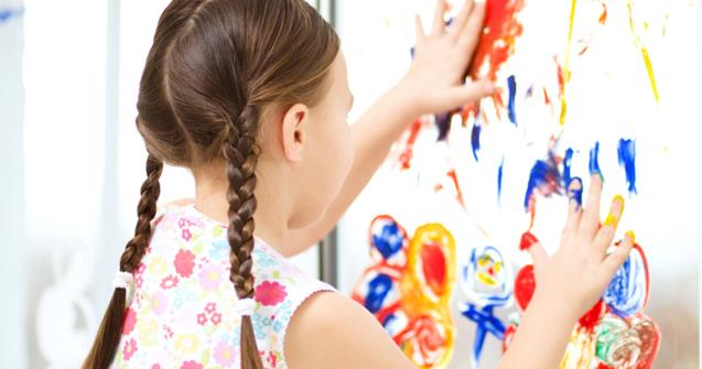 Peinture au doigt économique, recette de matériel éducatif.