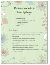 Créa-recette - Tire-éponge