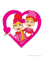 modèles-Lutins de la Saint-Valentin