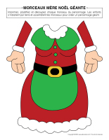 morceaux mere Noel géante 2024