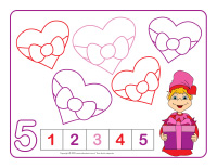 napperons de jeux à modeler-Lutins de la Saint-Valentin
