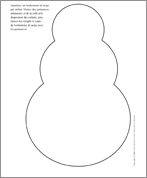 Bonhomme de neige en guimauve