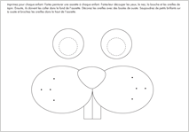 Bricolage - visage de lapin