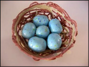 8. Déposez vos œufs dans le nid et admirez-le!