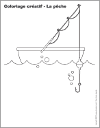 Ouvrir coloriage créatif-La pêche