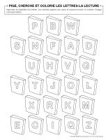 pige cherche et colorie les lettres-Lecture