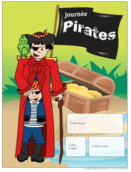 Ouvrir calendrier perpétuel - Journée pirates