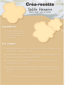 Ouvrir créa-recette-Sable lunaire