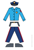 Ouvrir poupées à habiller policier/brigadier