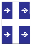 Ouvrir Modèle Drapeau du Québec