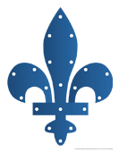 Ouvrir fleur de lys à lacer