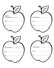 Pommes aux mots doux
