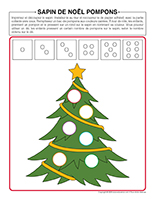 sapin de Noël-pompons
