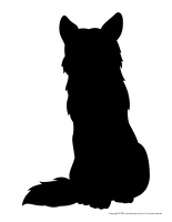 silhouettes-Loups