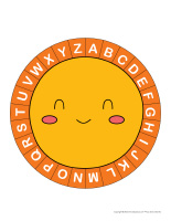 soleil alphabet a associer