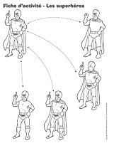 Ouvrir fiches d’activité – Les superhéros