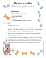 Ouvrir créa recette – Biscuit pour chien