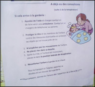 La santé et la sécurité de cet enfant sont donc bien gérées! Ses parents peuvent travailler en paix!