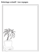 Coloriage créatif- Les voyages
