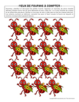 yeux de fourmis a compter